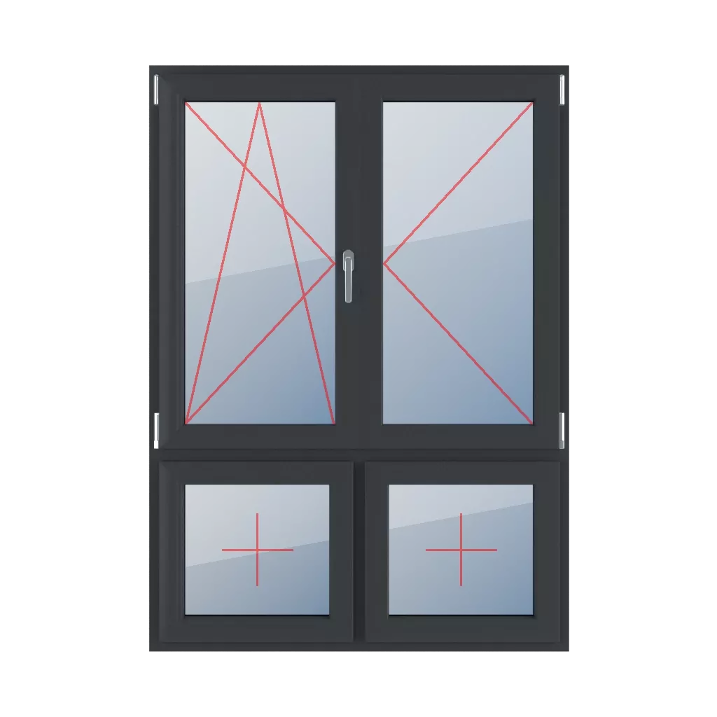 Tilt and turn left, turn right, movable mullion, fixed glazing in the leaf windows types-of-windows four-leaf 70-30-vertical-asymmetrical-division-with-a-movable-mullion tilt-and-turn-left-turn-right-movable-mullion-fixed-glazing-in-the-leaf 