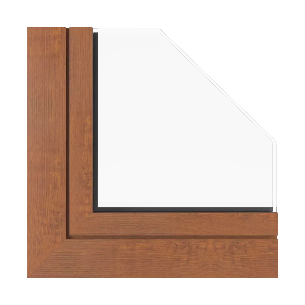 Rustic oak windows window-profiles aluprof mb-77-hs