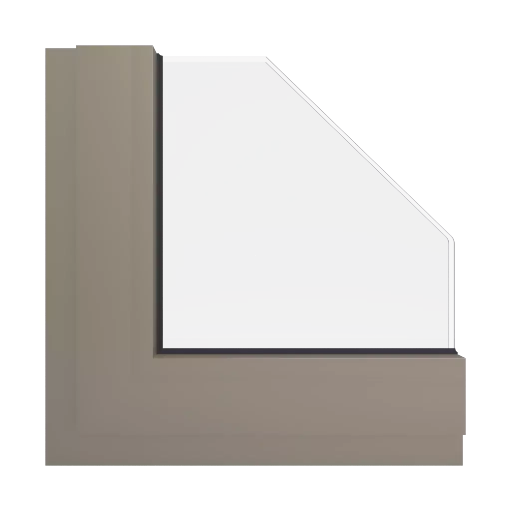 RAL 1035 Pearl beige windows window-color aluminum-ral ral-1035-pearl-beige interior