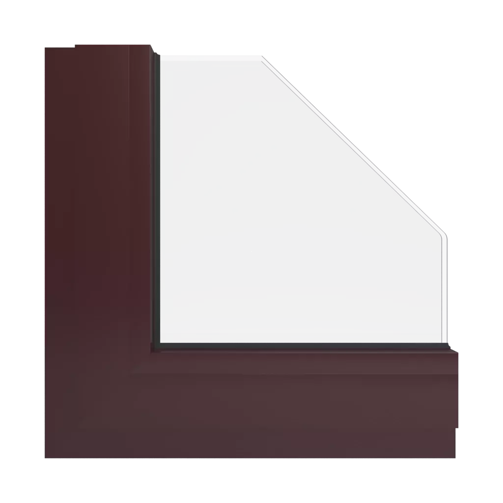 RAL 3007 Black red windows window-color aluminum-ral ral-3007-black-red interior