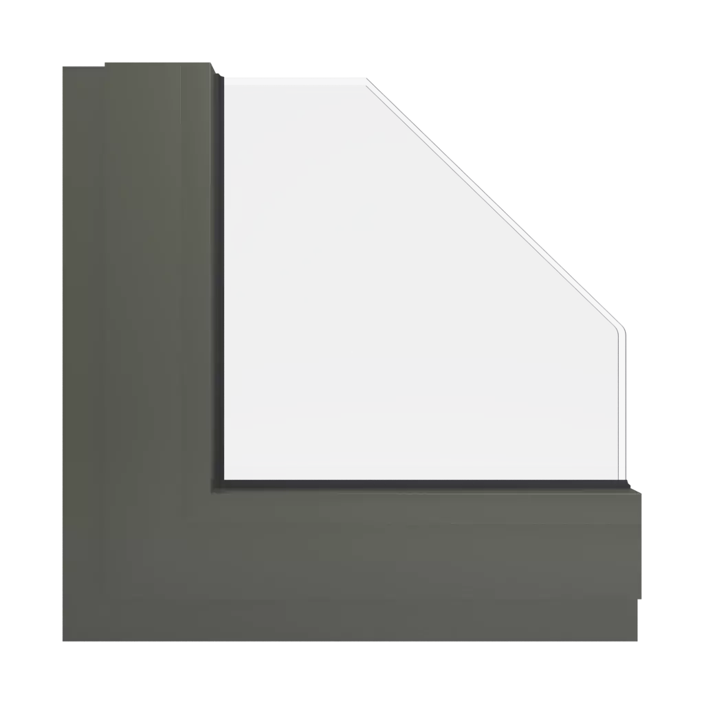 RAL 7013 Brown grey windows window-color aluminum-ral ral-7013-brown-grey interior